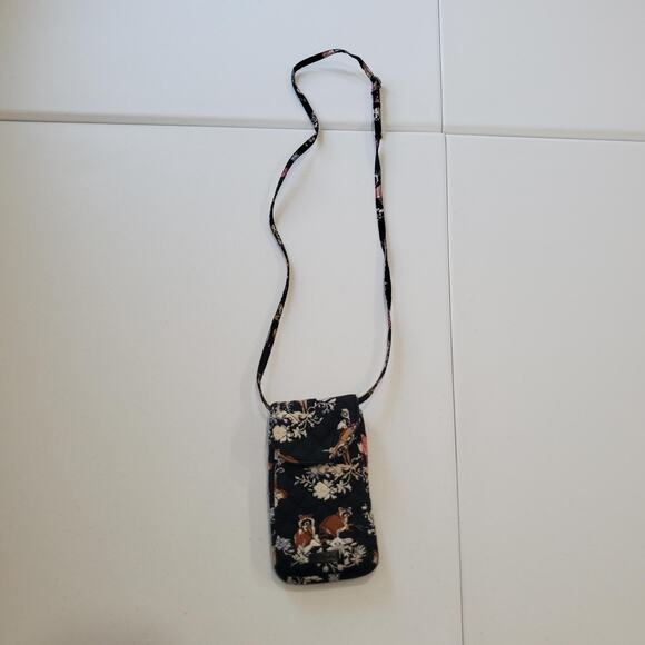 Vera Bradley Phone Crossbody Bag Merry Mischief Deer Raccoon Woodland Animal - Picture 8 of 12